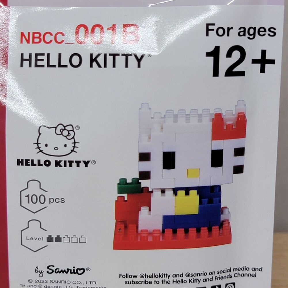 NanoBlock Hello Kitty 100 Pcs Level 2 - SEALED